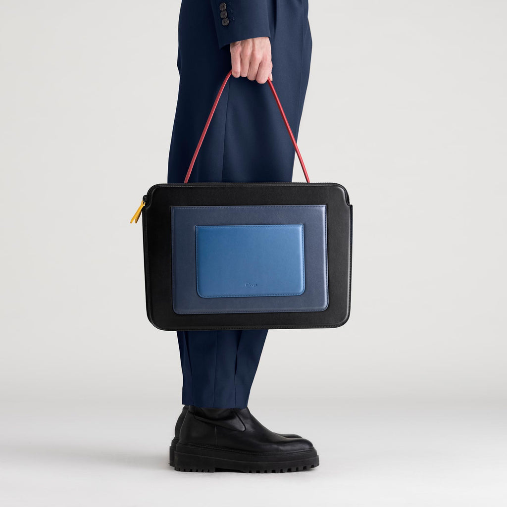 Business Bag - Black & Blue