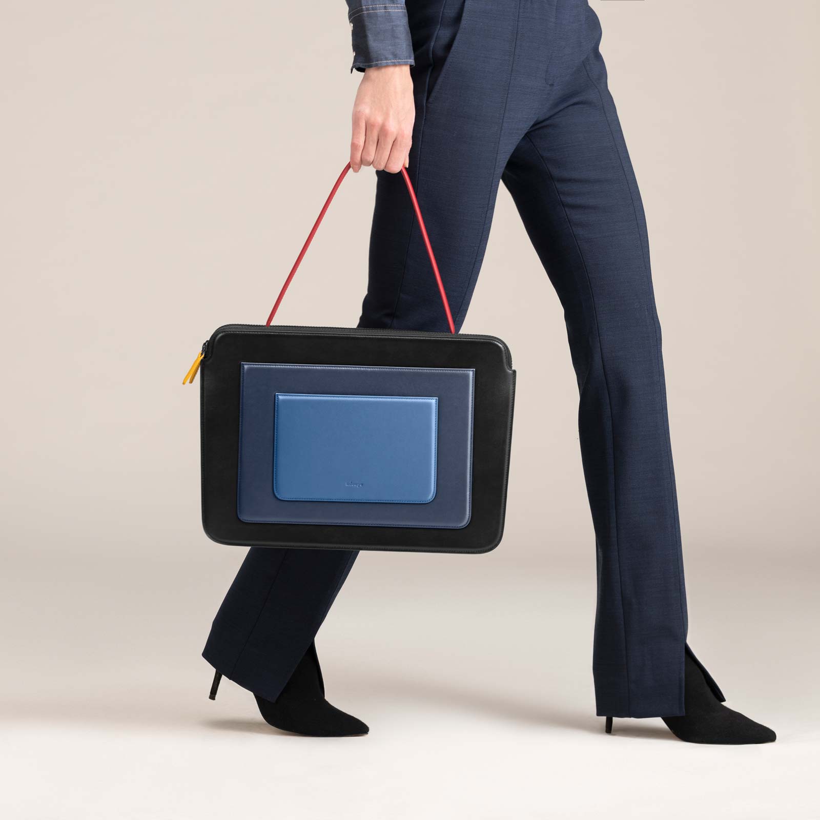 Business Bag - Black & Blue