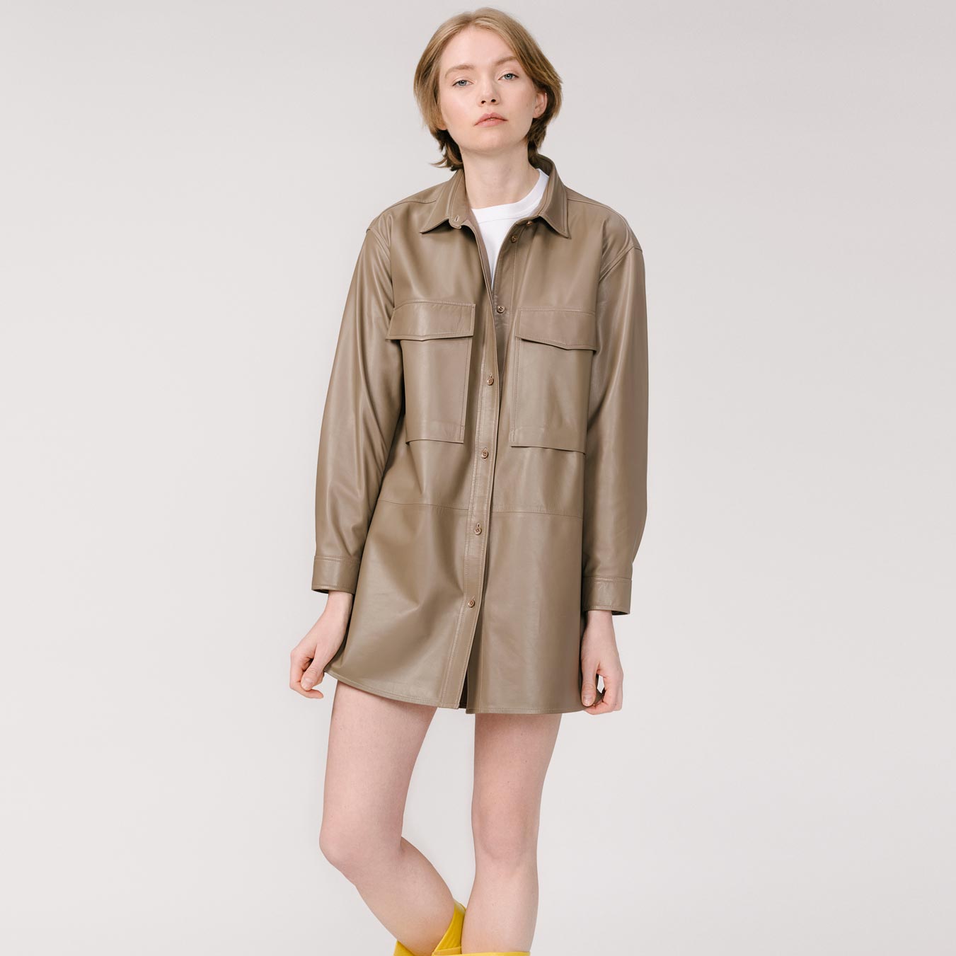 Kimi Oversized Shirt - Earth