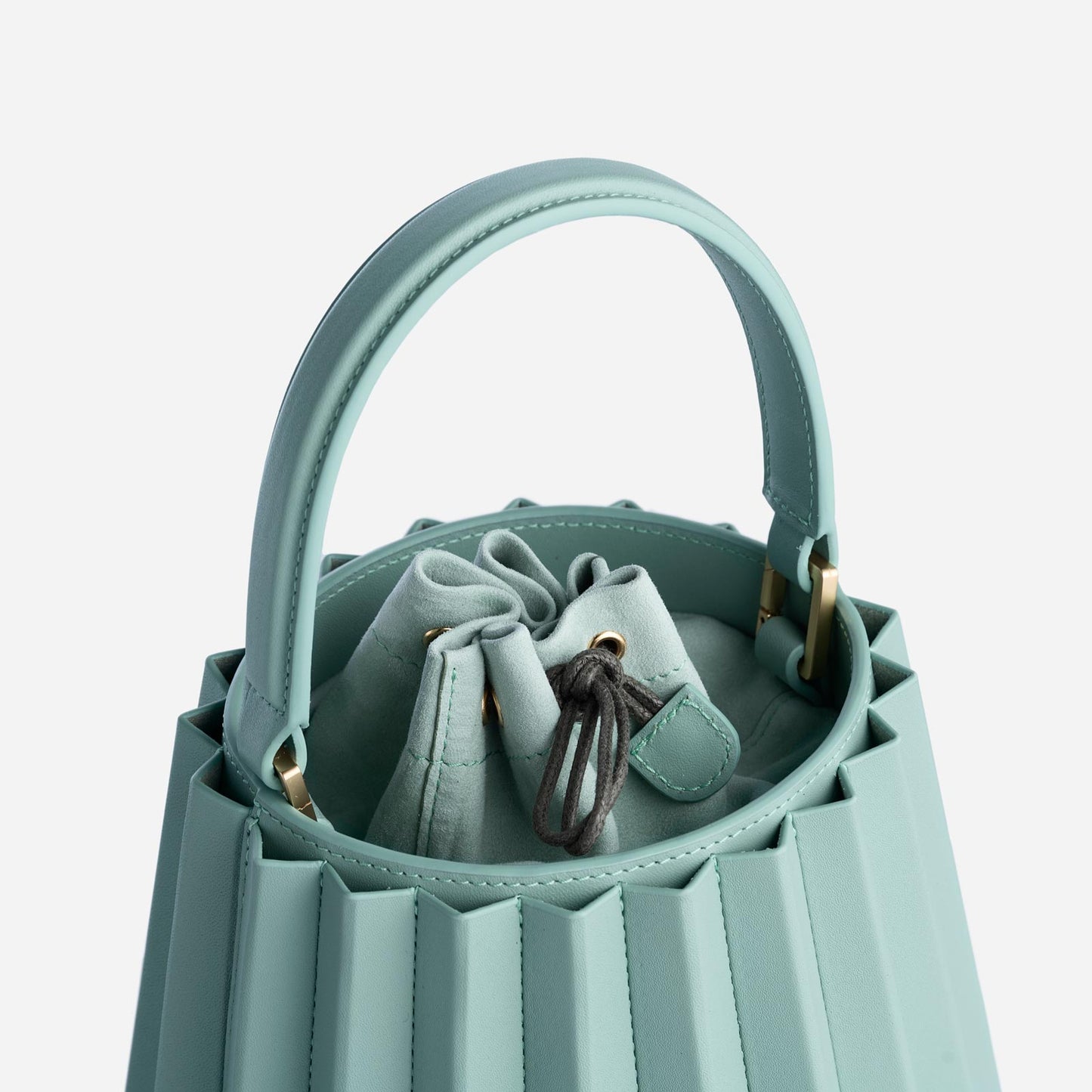 Mini Lantern Bag Pleated - Mint