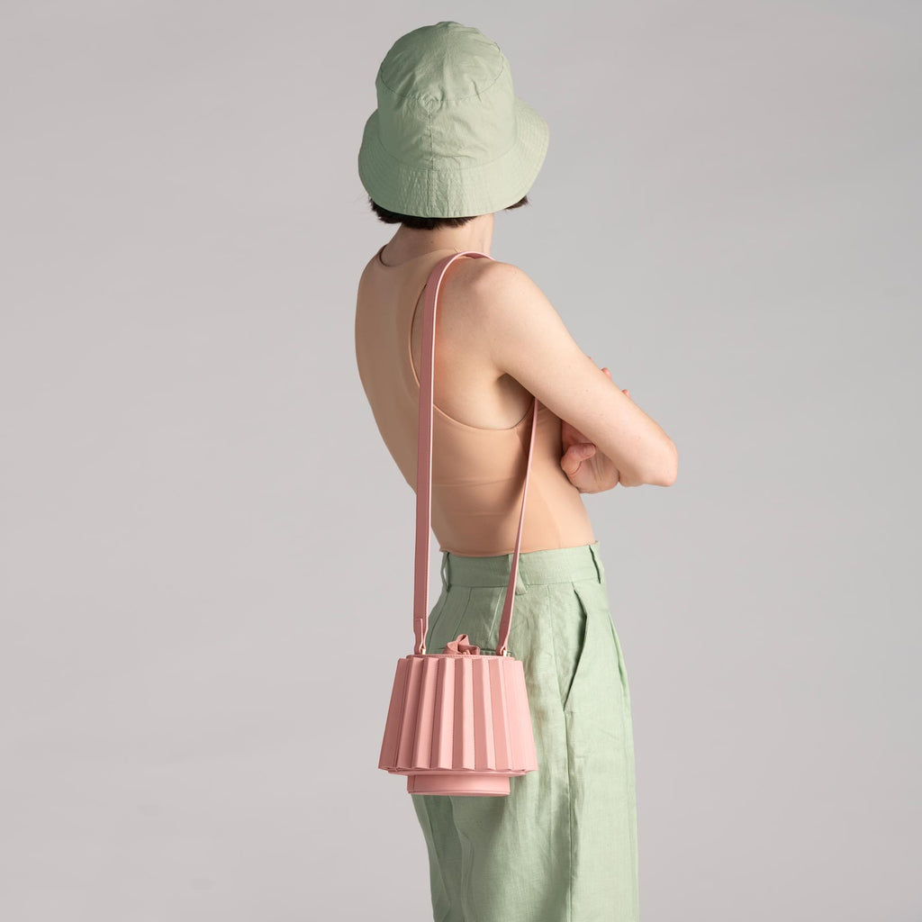 Mini Lantern Bag Pleated - Seashell Pink