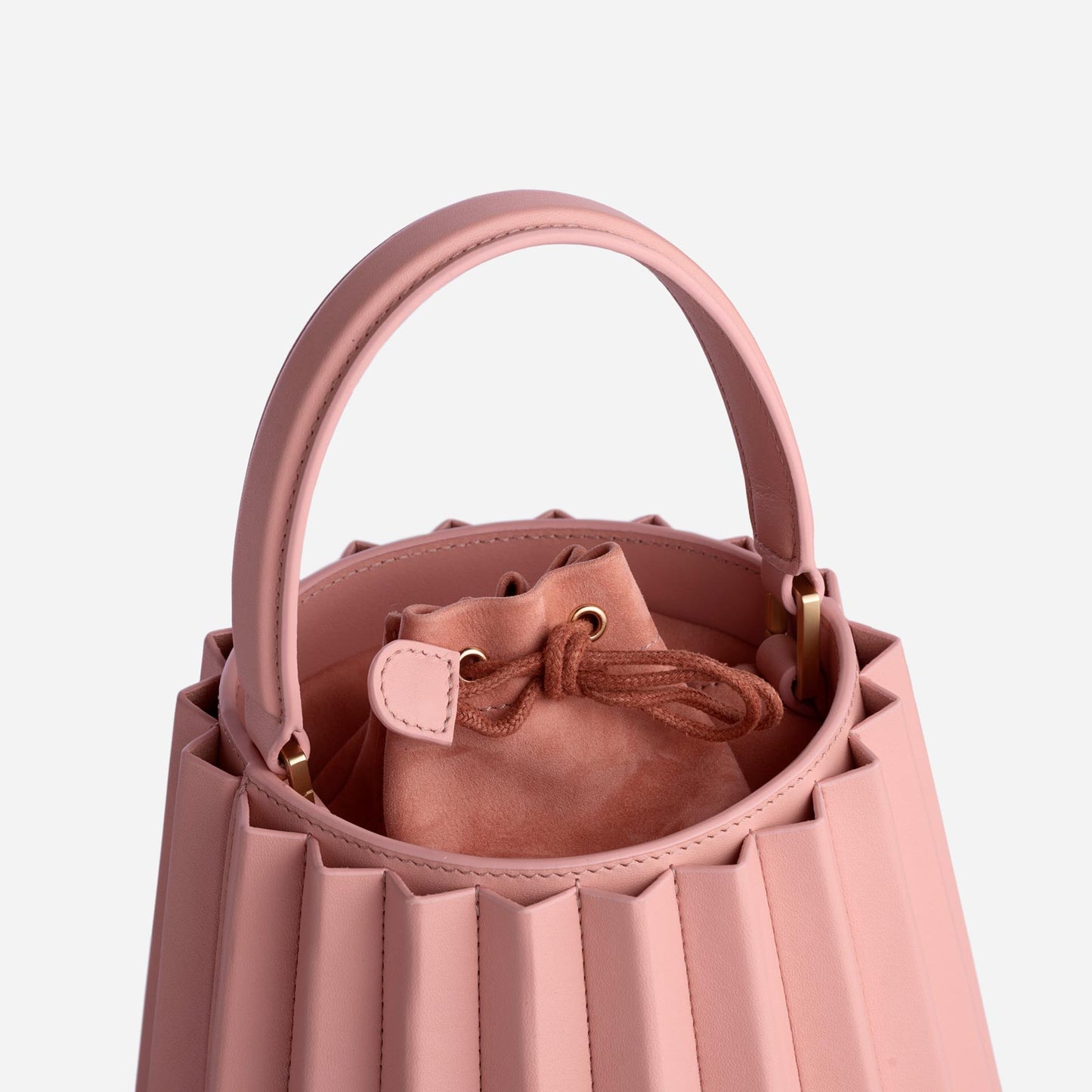 Mini Lantern Bag Pleated - Seashell Pink