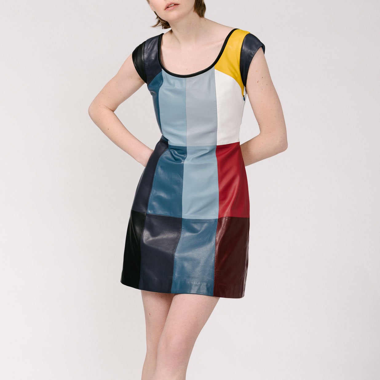 Rei Open Neck Dress - Multicolor