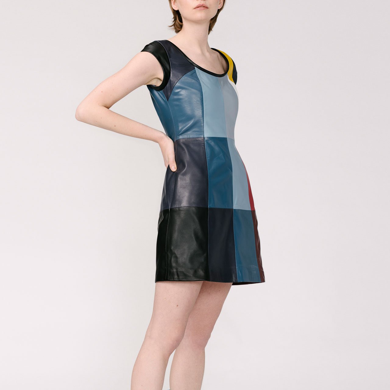 Rei Open Neck Dress - Multicolor