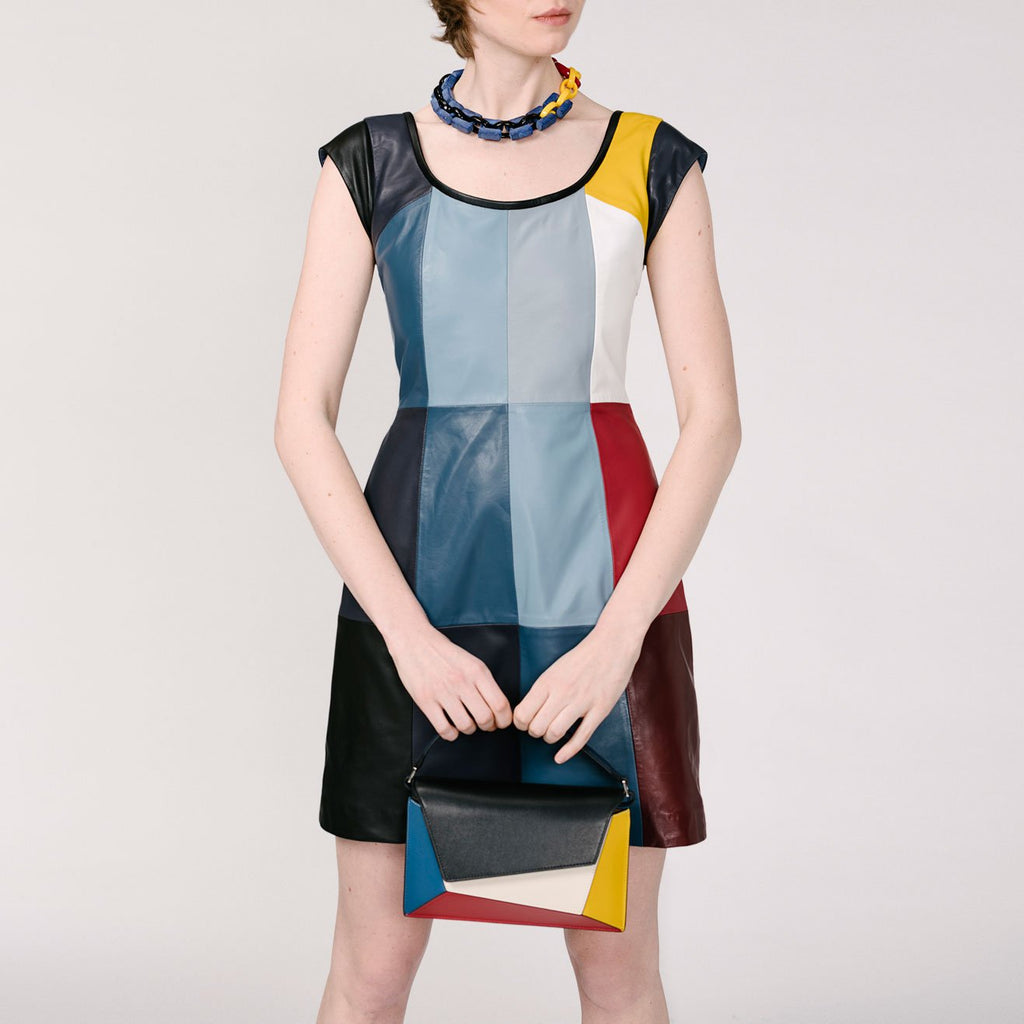 Rei Open Neck Dress - Multicolor