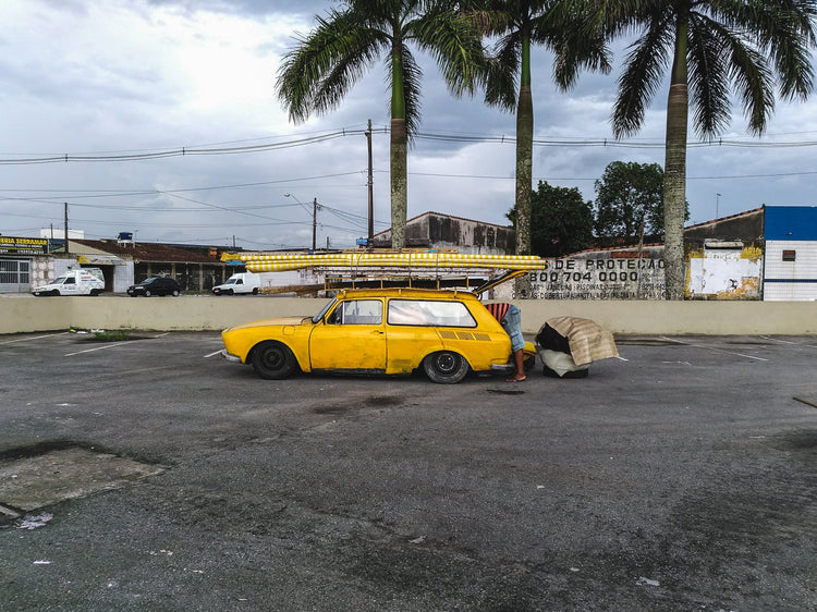 A lead paint car